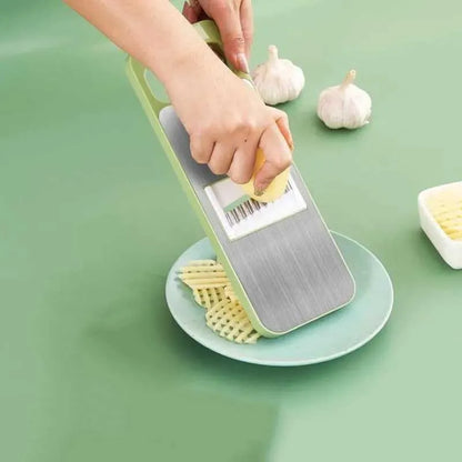 5 In 1 Vegetable Cutter Stainless Steel Multifunctional Grater For Vegetables Slicers Shredders Peeler (random Color)