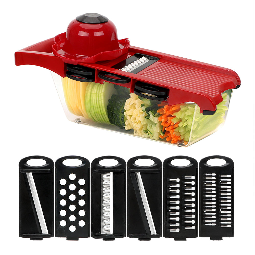 10 In 1 Mandoline Multi-functional Vegetable Cutter | Manual Potato Peeler, Carrot, Cheese, Grater Dicer