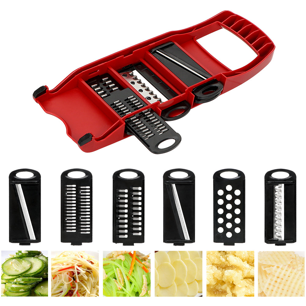 10 In 1 Mandoline Multi-functional Vegetable Cutter | Manual Potato Peeler, Carrot, Cheese, Grater Dicer