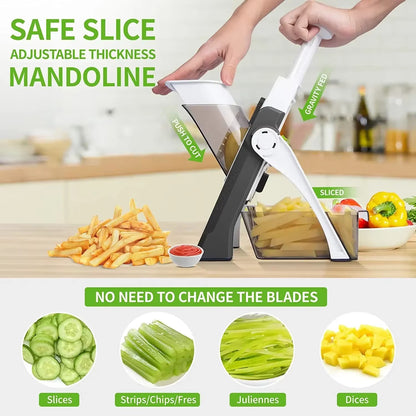 Vegetable Cutting Machine Multifunctional Grater Slicer Dicer Convenient Vegetable Essential Cutting Machine Kitchen Accessories